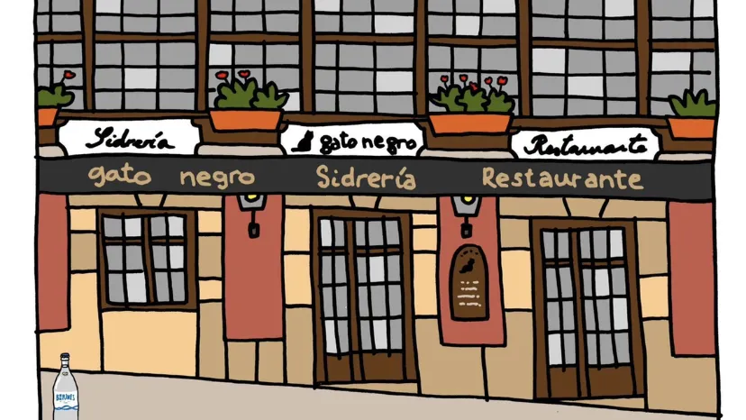 Sidrería El Gato Negro restaurant in Oviedo