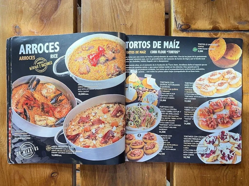 Menu_Sidrería Tierra Astur Parrilla_Oviedo_immagine_3