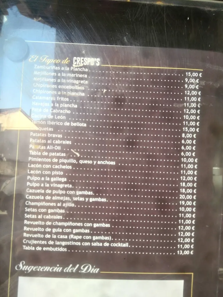 Menu_Restaurante Sidreria Crespo's_San Martín del Rey Aurelio_image_1