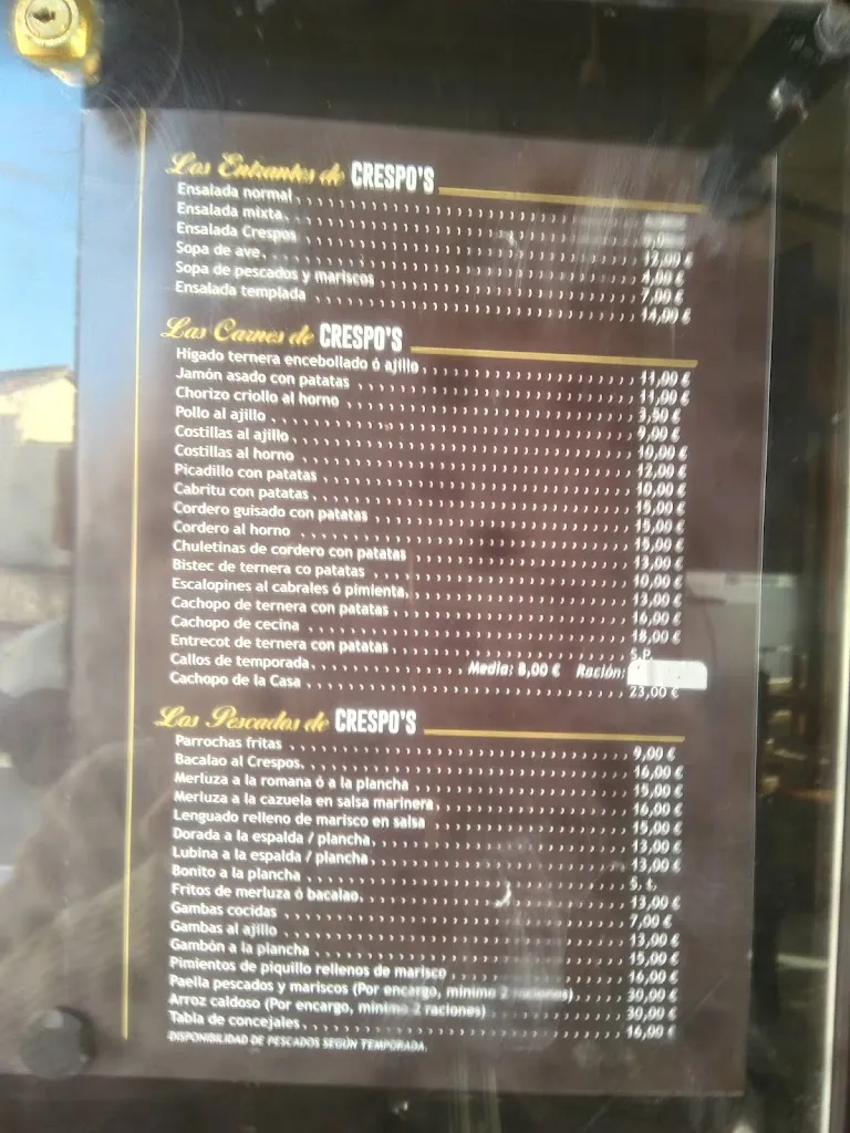 Menu_Restaurante Sidreria Crespo's_San Martín del Rey Aurelio_image_3