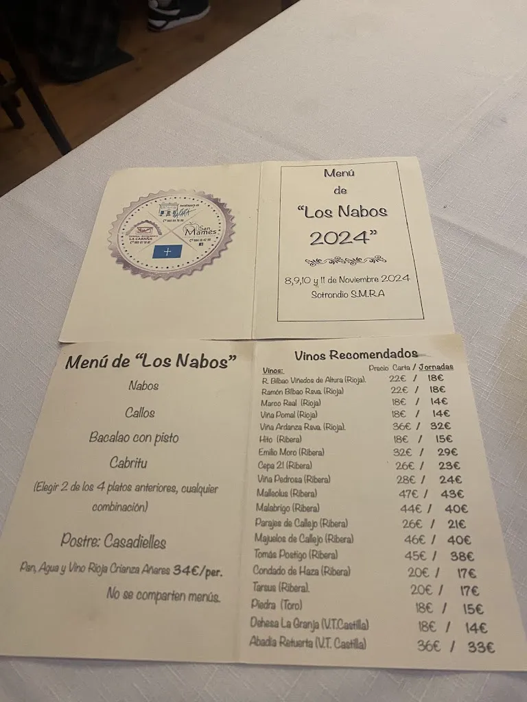 Menu_Restaurante La Cabaña_San Martín del Rey Aurelio_image_1