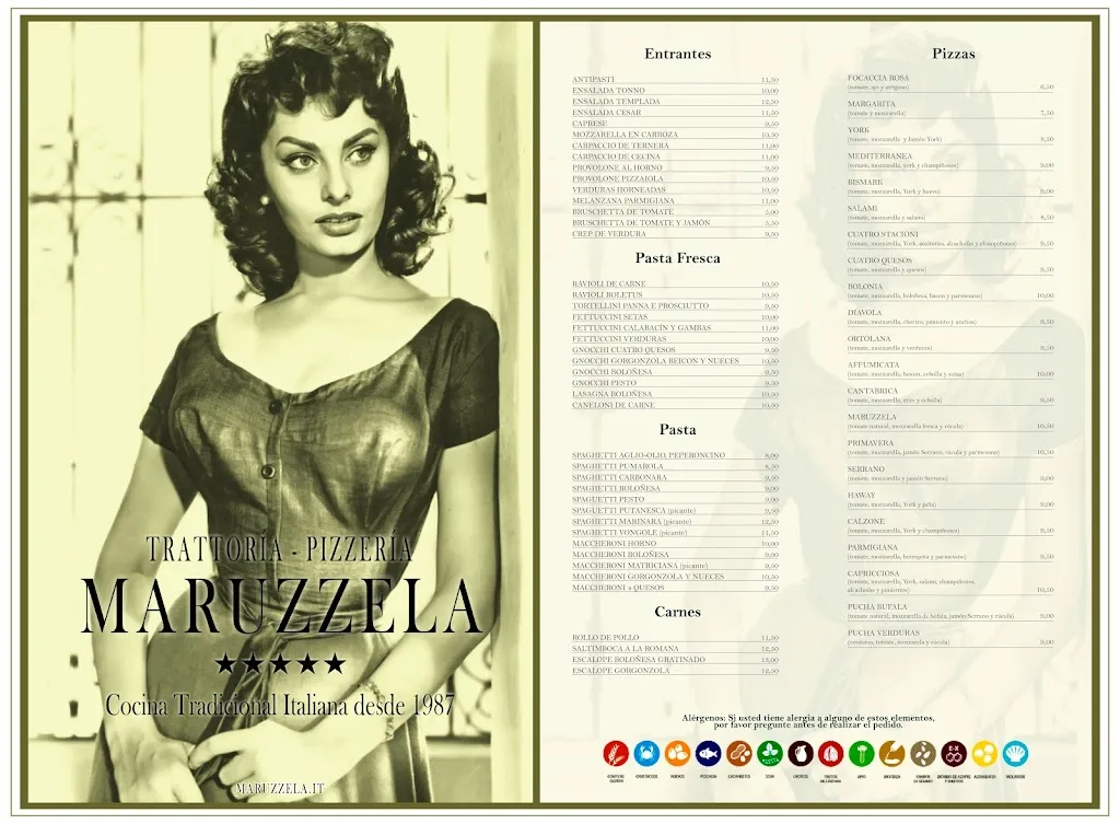 Menu_Maruzzela Trattoría Pizzería - Restaurante Italiano_San Martín del Rey Aurelio_image_3