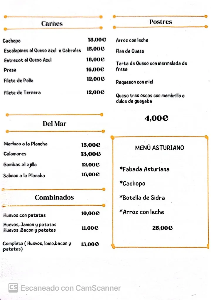 Menu_Bar Restaurante Casa Diego_San Martín de Oscos_image_2