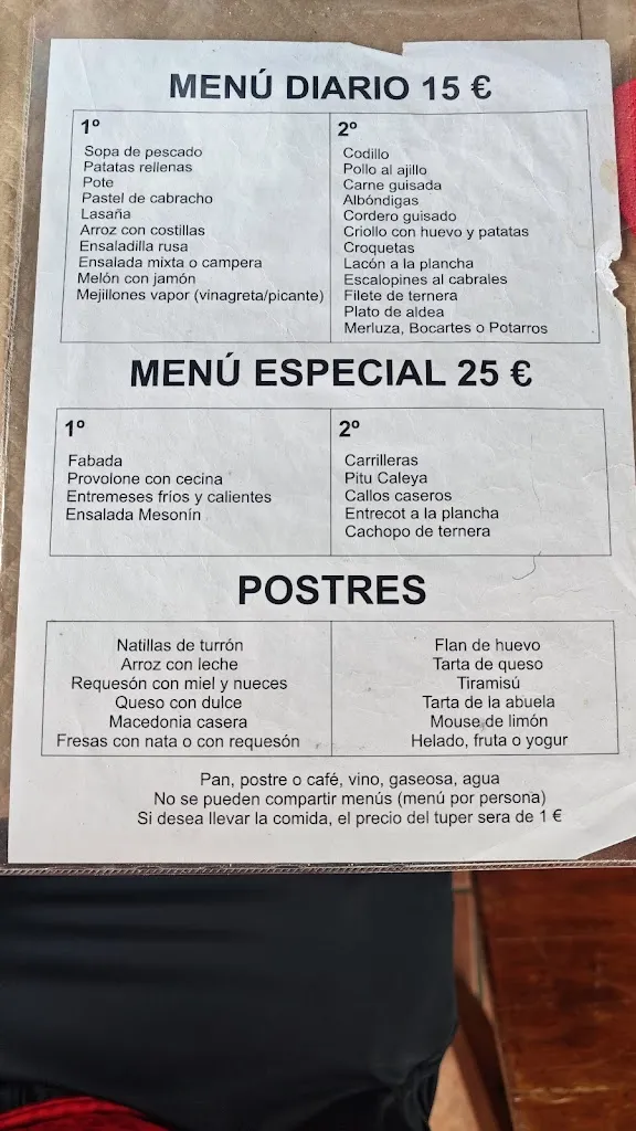Menu_El mesonin de Tere_Soto del Barco_image_4