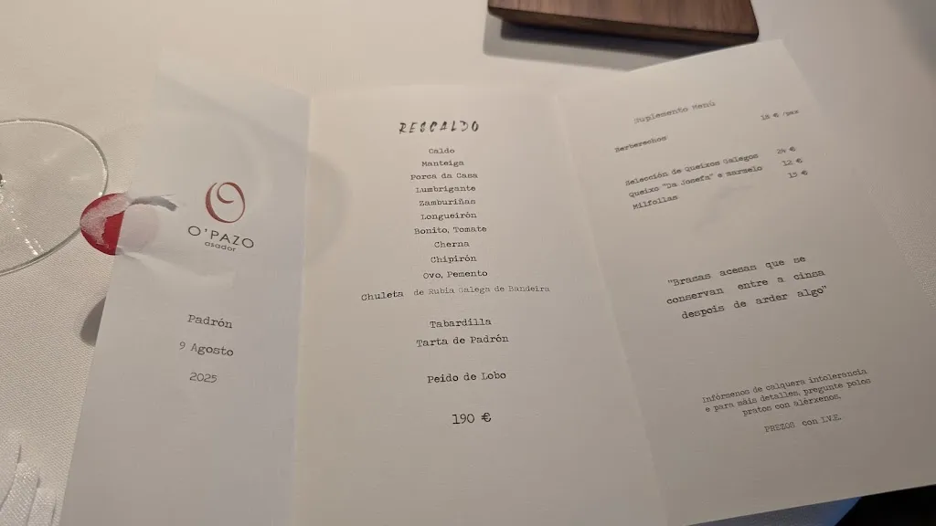 Menu_Restaurante Asador O'Pazo_Dodro_image_1