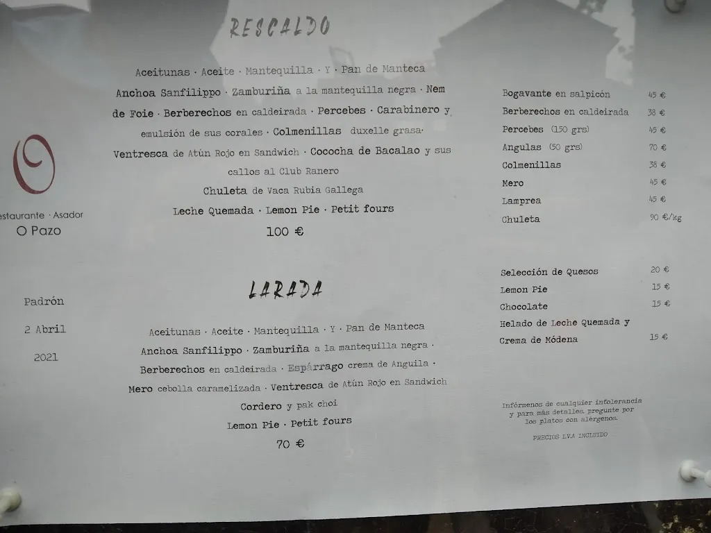 Menu_Restaurante Asador O'Pazo_Dodro_image_4