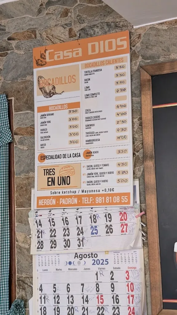 Menu_Restaurante Casa Dios_Dodro_image_1