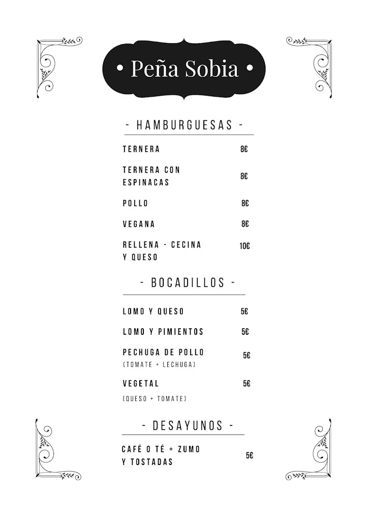 Menu_Bar Peña Sobia_Teverga_image_1
