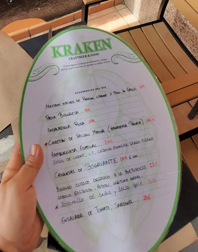 Menu_Kraken Bar Tapia_Tapia de Casariego_image_2