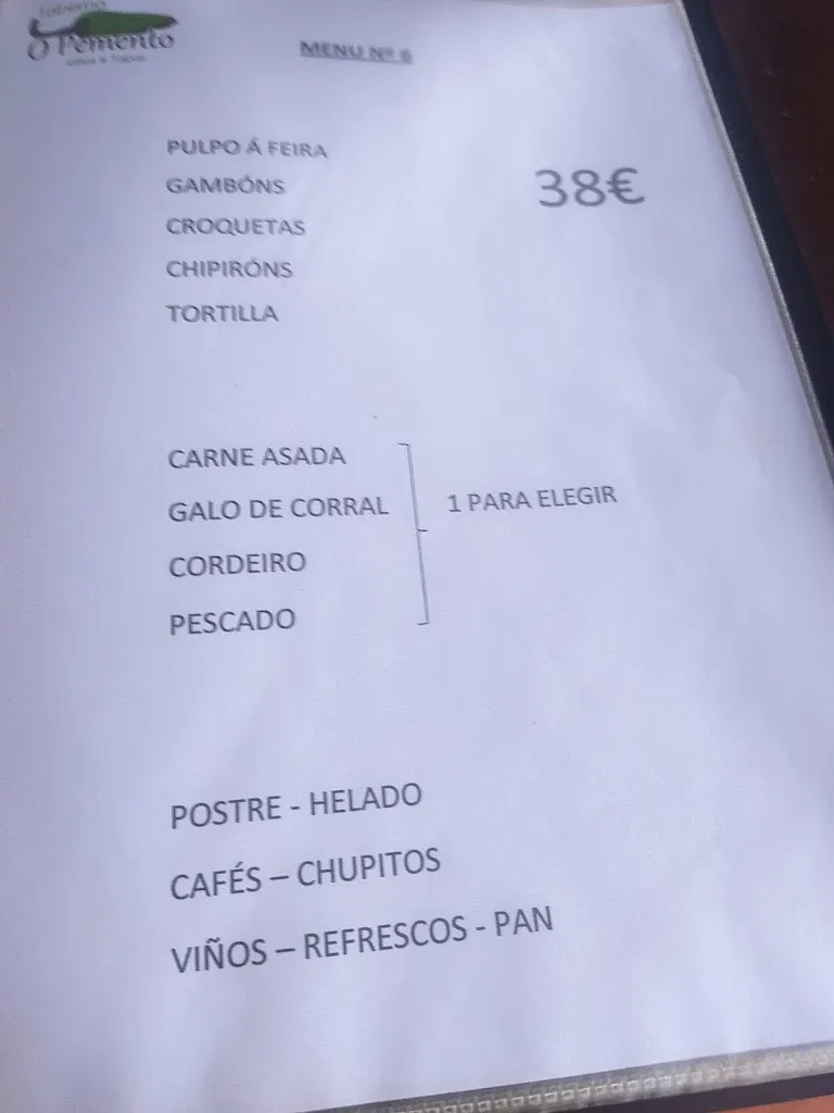 Menü_Bar O Pemento_Dodro_Bild_3