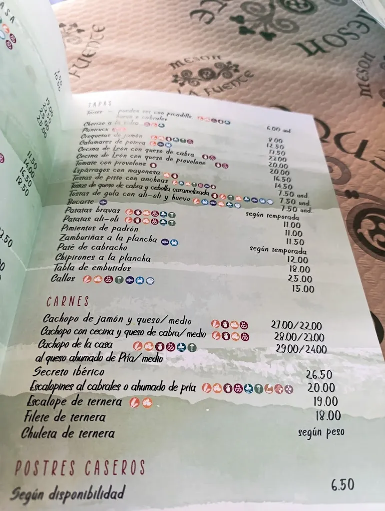 Menu_Meson La Fuente_Ribadesella_image_2