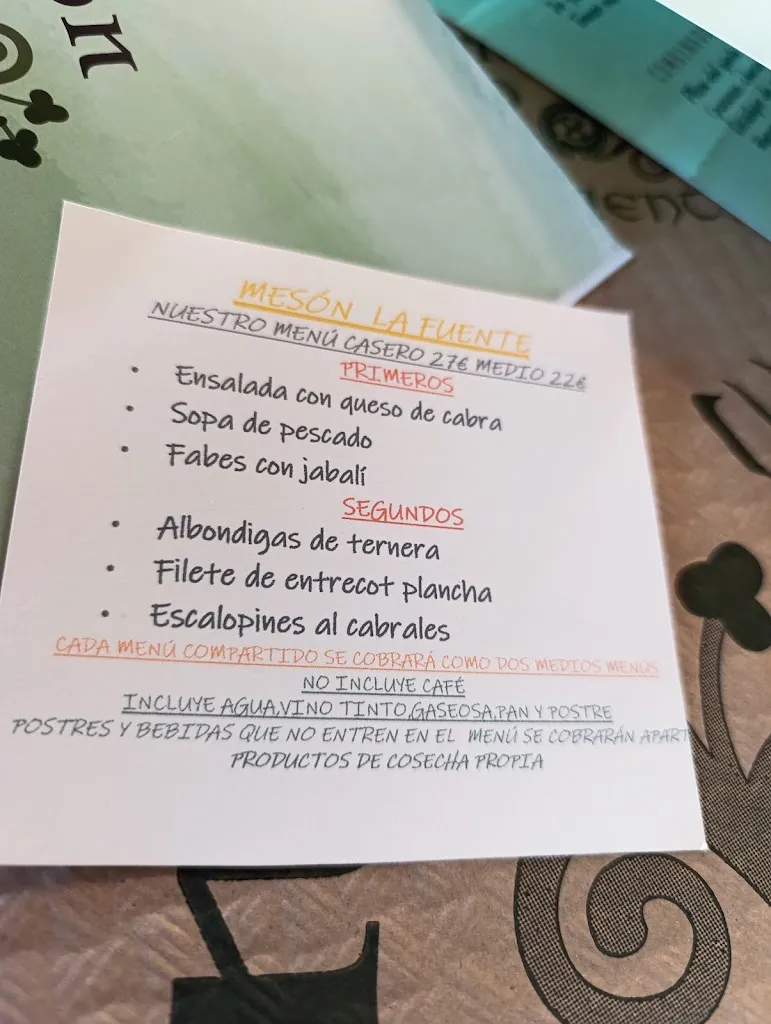 Menu_Meson La Fuente_Ribadesella_image_4