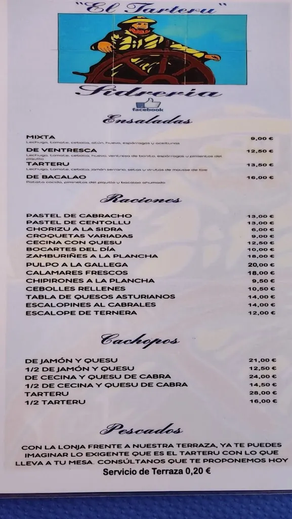 Menu_Sidrería El Tarteru_Ribadesella_image_3