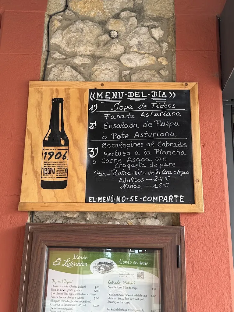Menu_Mesón El Labrador_Ribadesella_immagine_2
