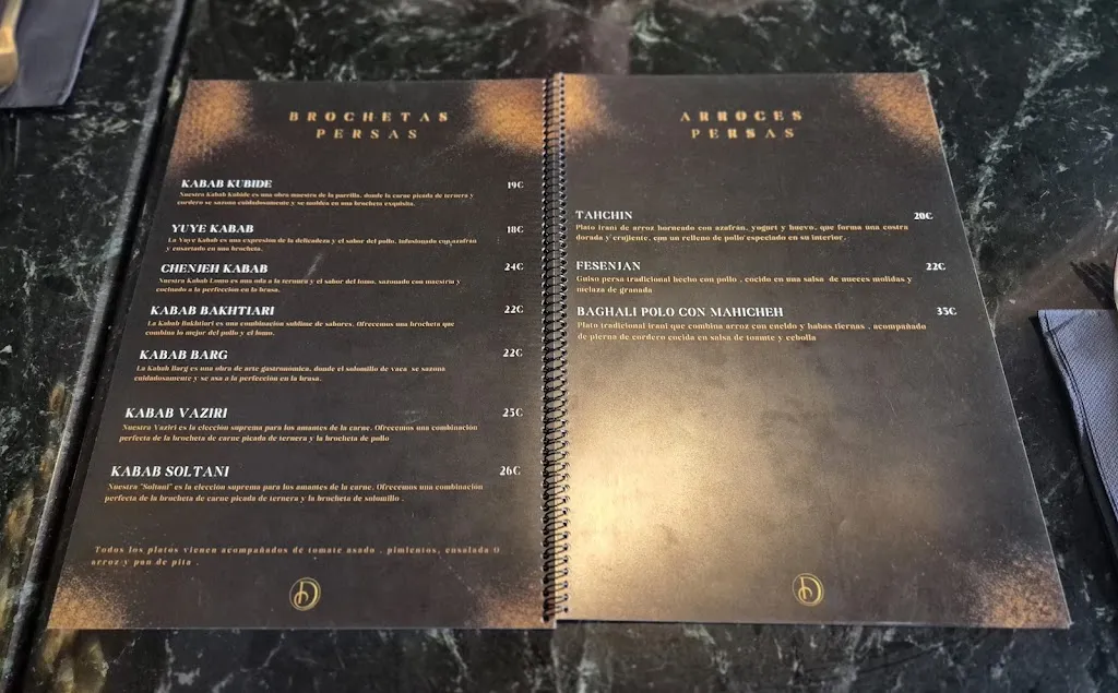 Menu_DORRADOS MADRID | Restaurante Iraní Madrid_Dodro_immagine_2
