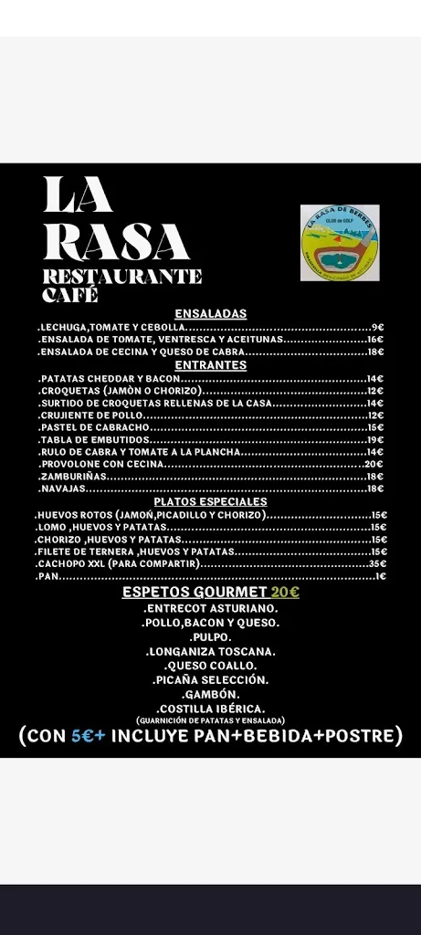 Menu_La Rasa Restaurante Café_Ribadesella_immagine_3