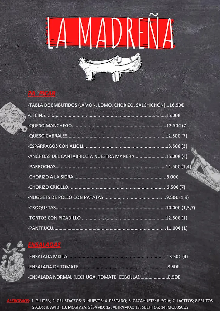 Menu_La Madreña_Ribadesella_immagine_1