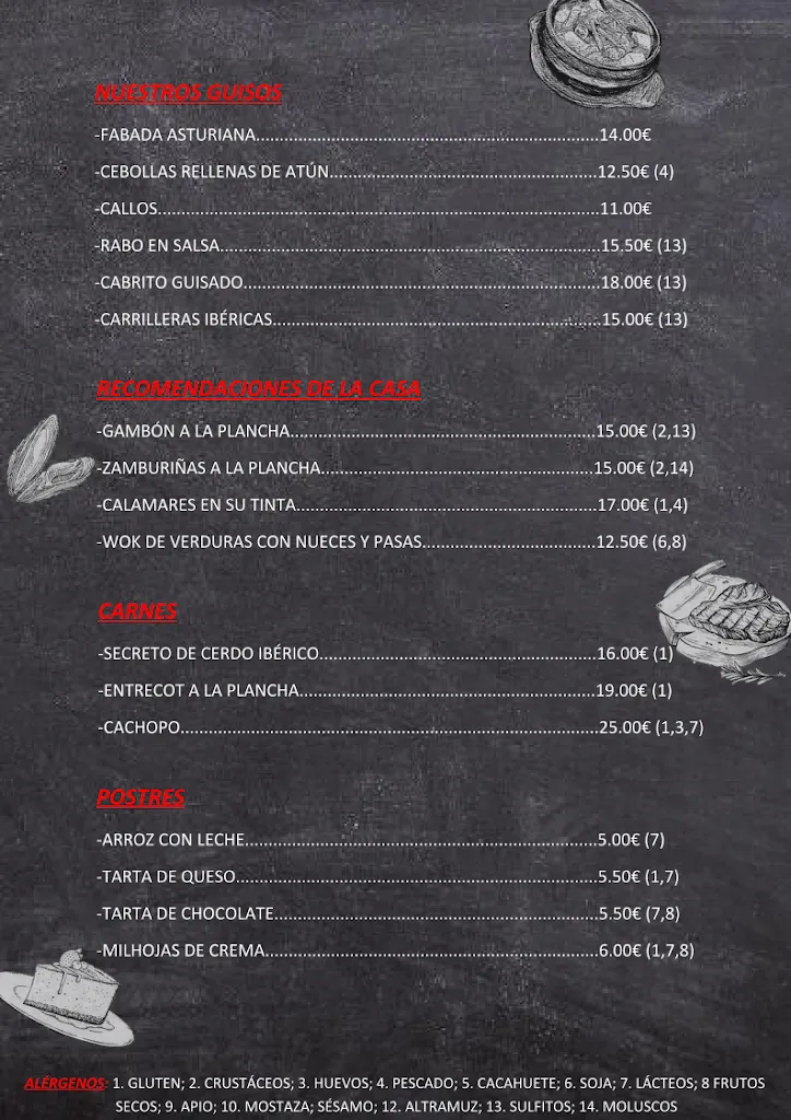 Menu_La Madreña_Ribadesella_immagine_2