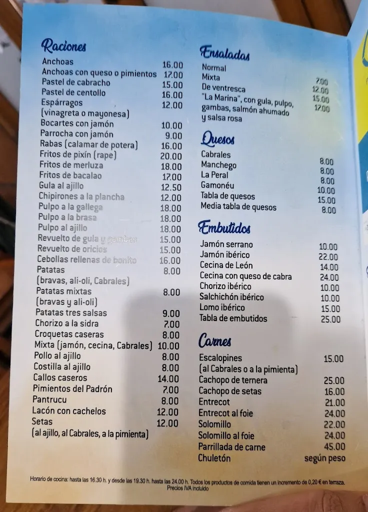 Menu_Sidrería La Marina_Ribadesella_image_1
