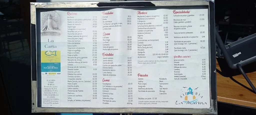 Menu_Sidrería La Marina_Ribadesella_image_2