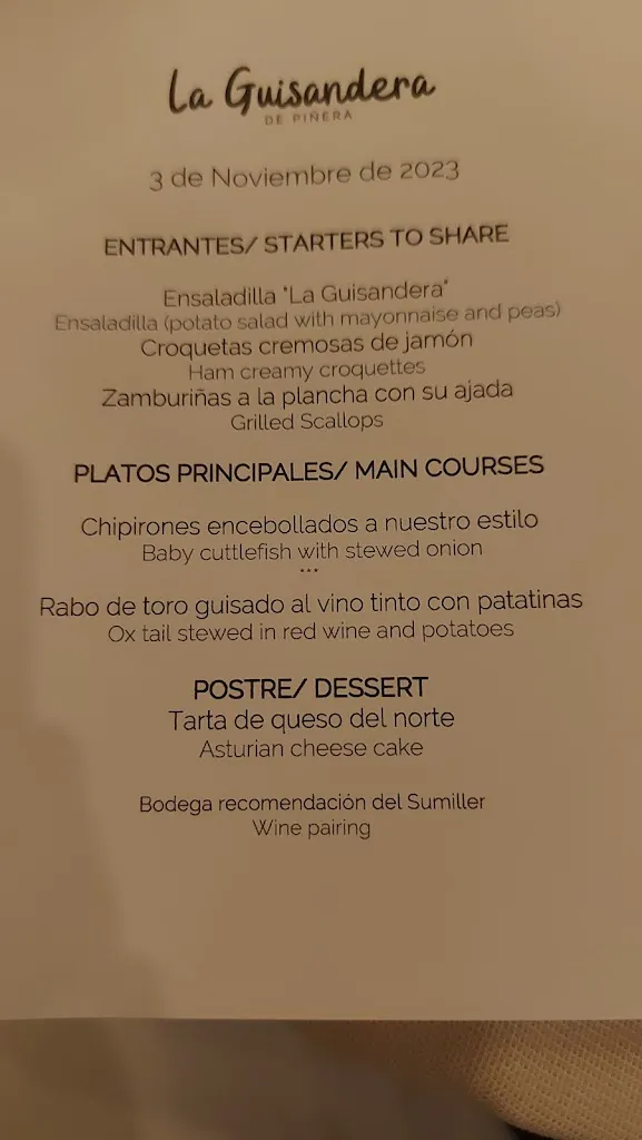 Menu_La Guisandera de Piñera_Ribadesella_image_3