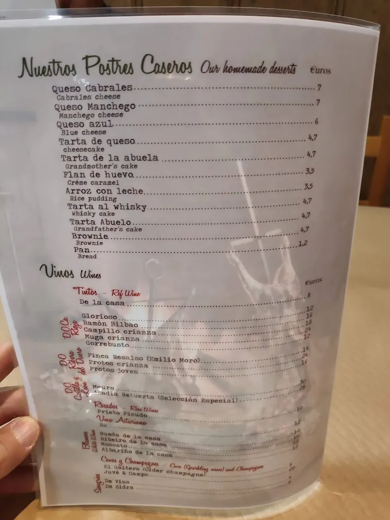 Menu_Restaurante El Culetín_Siero_immagine_3