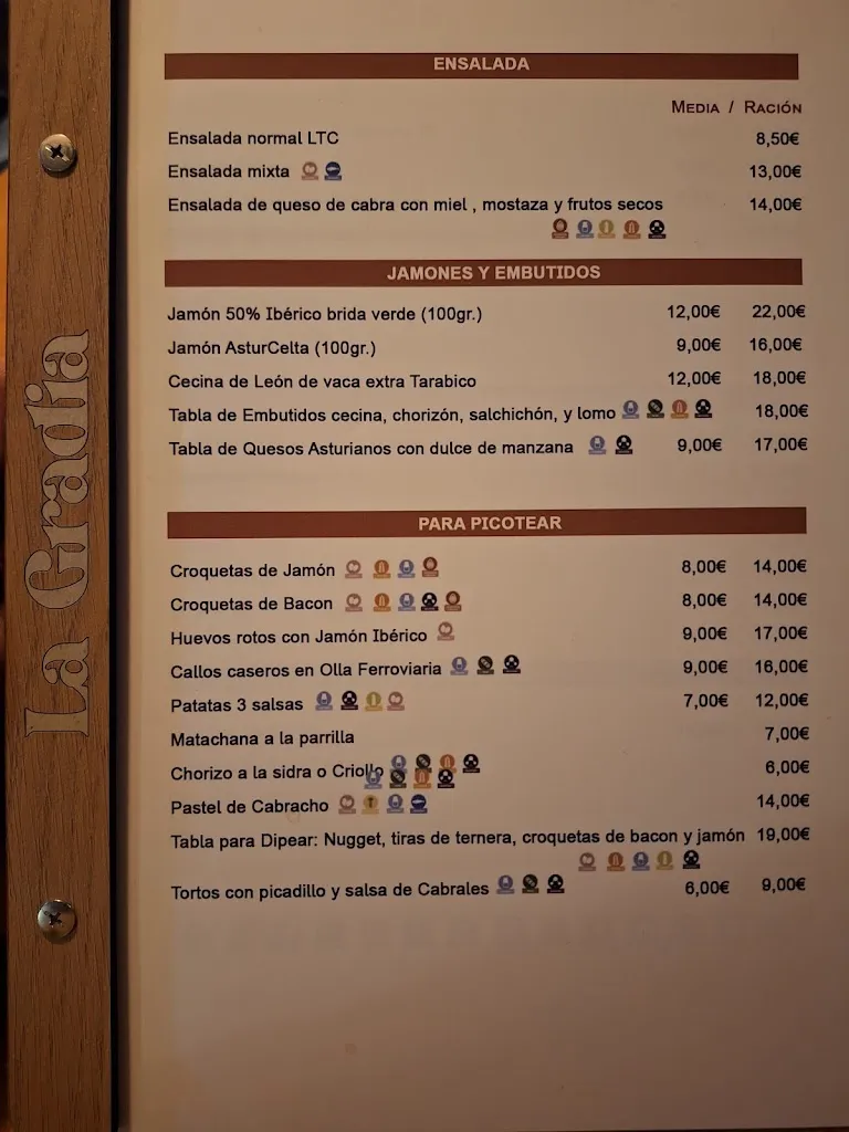 Menu_La Gradia Sidrería Restaurante_Siero_image_1