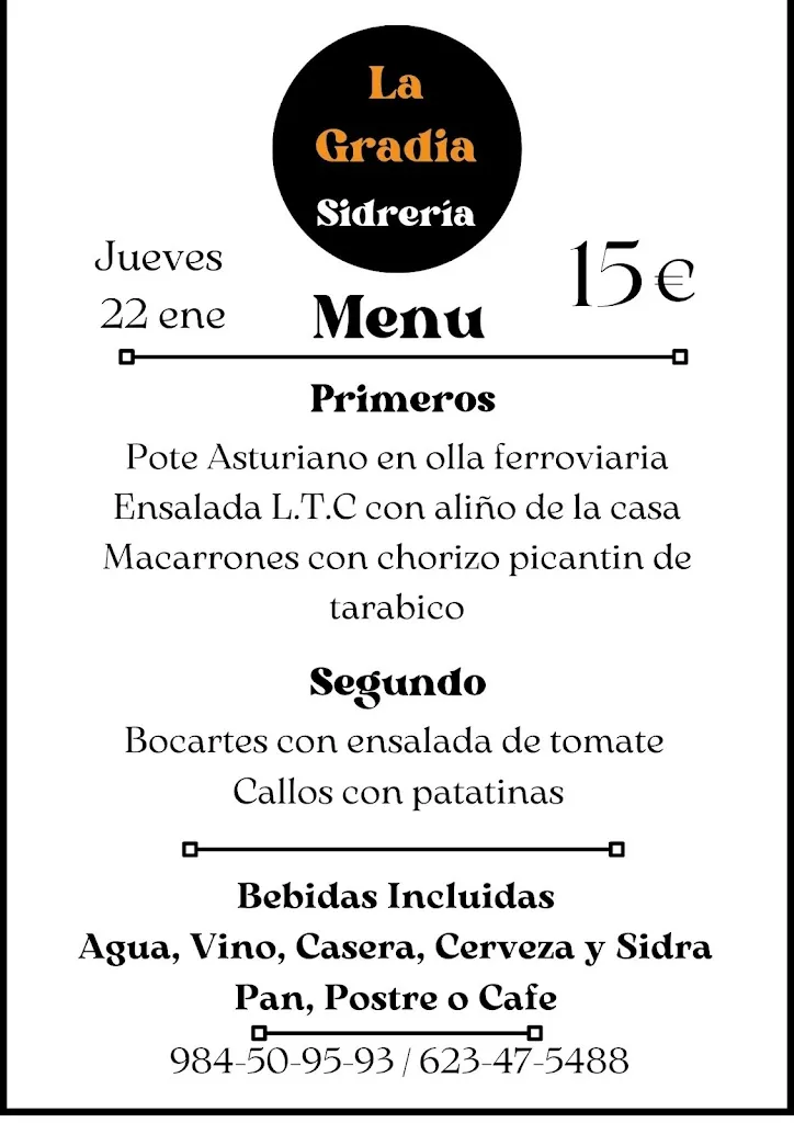 Menu_La Gradia Sidrería Restaurante_Siero_image_3