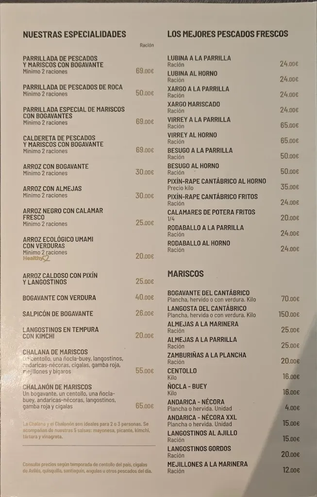 Menu_Marisquería La Chalana_Siero_image_1