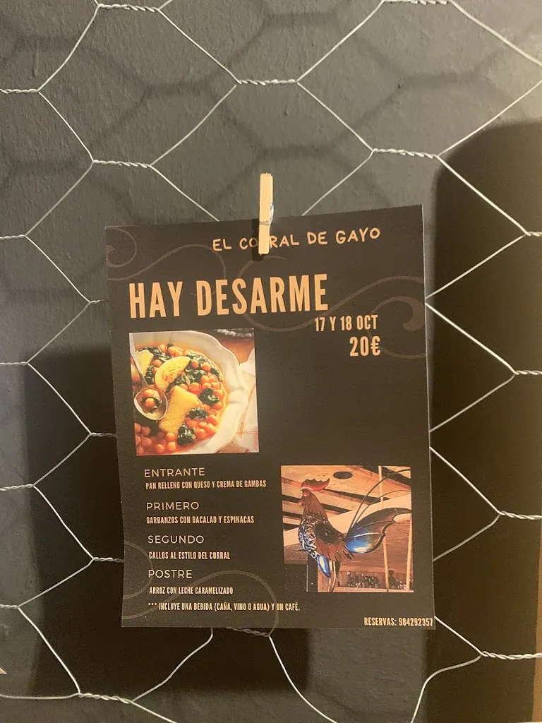 Menu_El Corral de Gayo_Siero_image_4