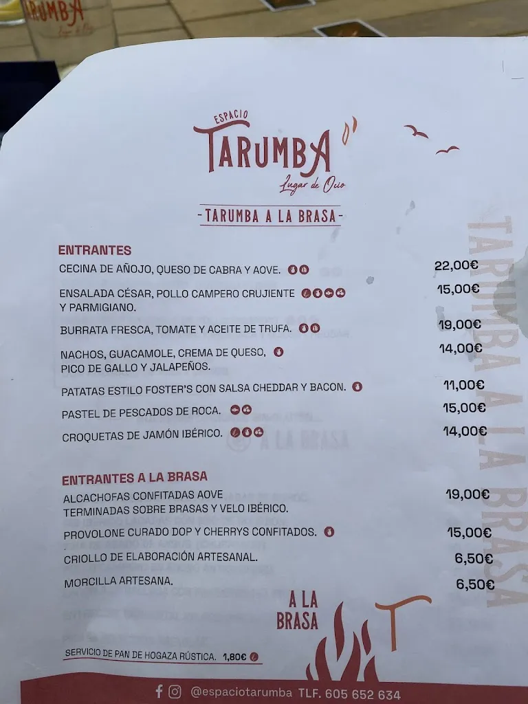 Menu_Espacio Tarumba_Siero_image_1