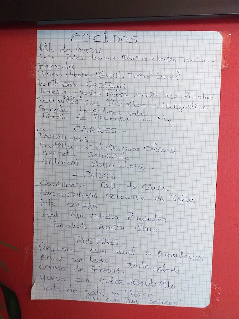 Menu_Parrilla y Pensión Casa Vicente_Tineo_image_3