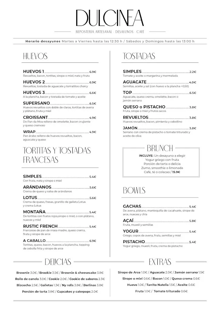 Menu_Dulcinea Repostería Artesanal_Dodro_image_1