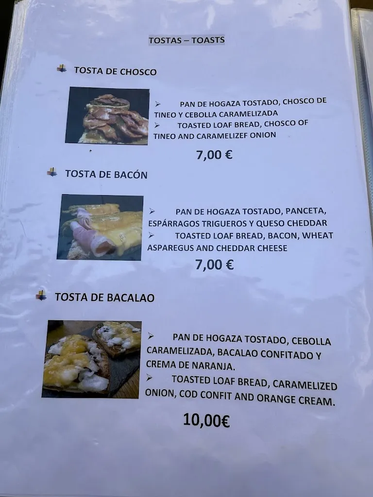 Menu_Bar La Griega_Tineo_image_1