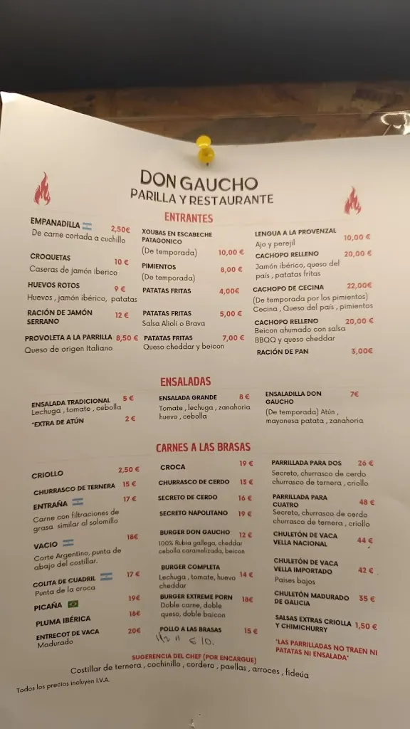 Menu_Asador Don Gaucho - Restaurante de Parrilla Argentina_Dodro_image_1