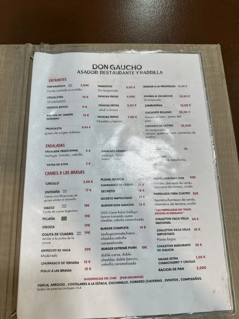 Menu_Asador Don Gaucho - Restaurante de Parrilla Argentina_Dodro_image_3