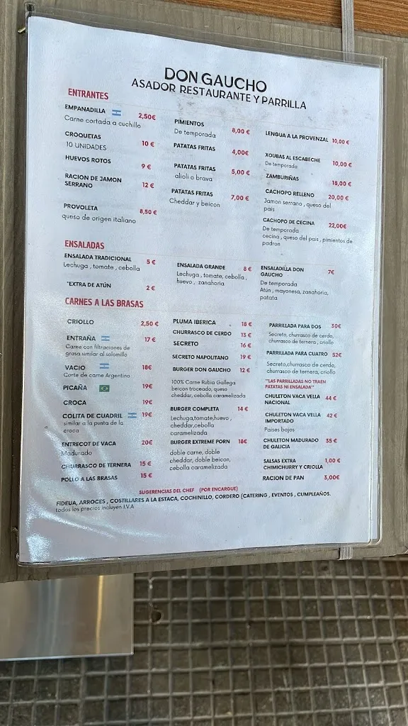 Menu_Asador Don Gaucho - Restaurante de Parrilla Argentina_Dodro_image_4