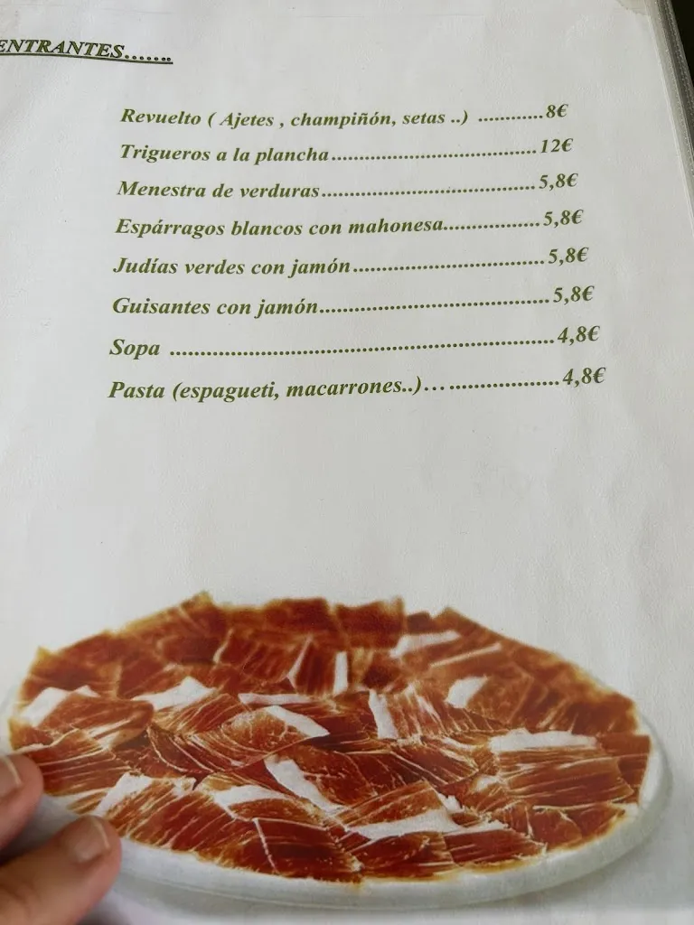 Menu_Bar Restaurante Las Palmeras_Adrada La_image_3