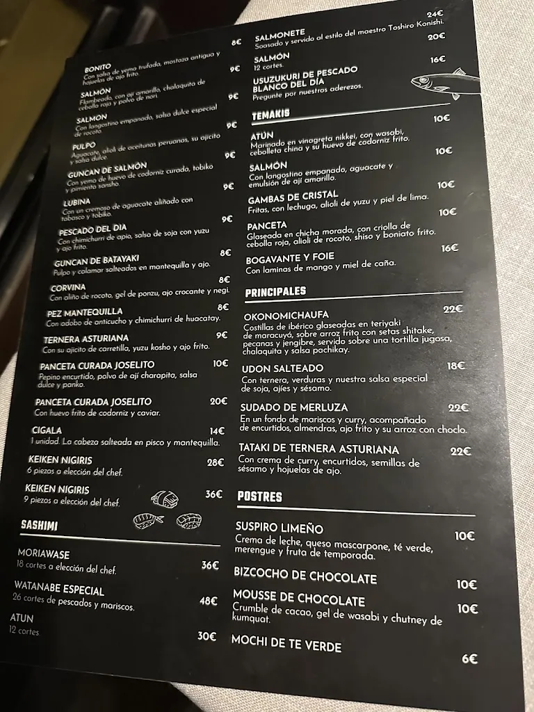 Menu_GAMAN I Restaurante Nikkei Madrid by Luis Arévalo_Arévalo_image_1