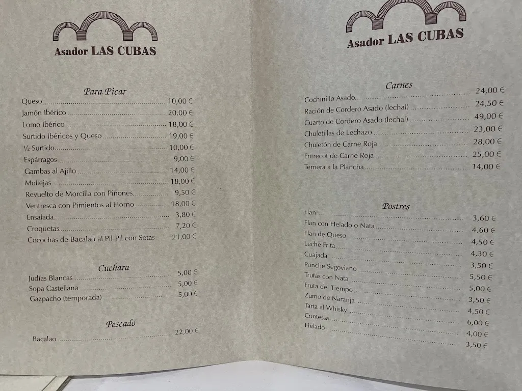 Menu_Asador Las Cubas_Arévalo_image_3