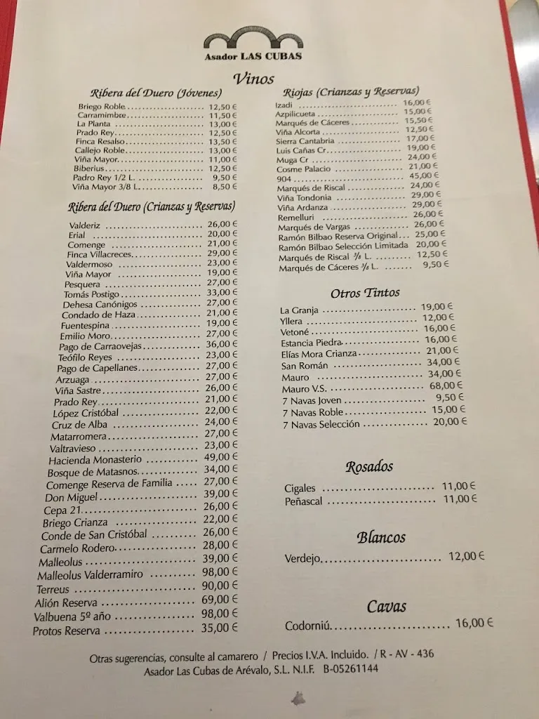 Menu_Asador Las Cubas_Arévalo_image_4