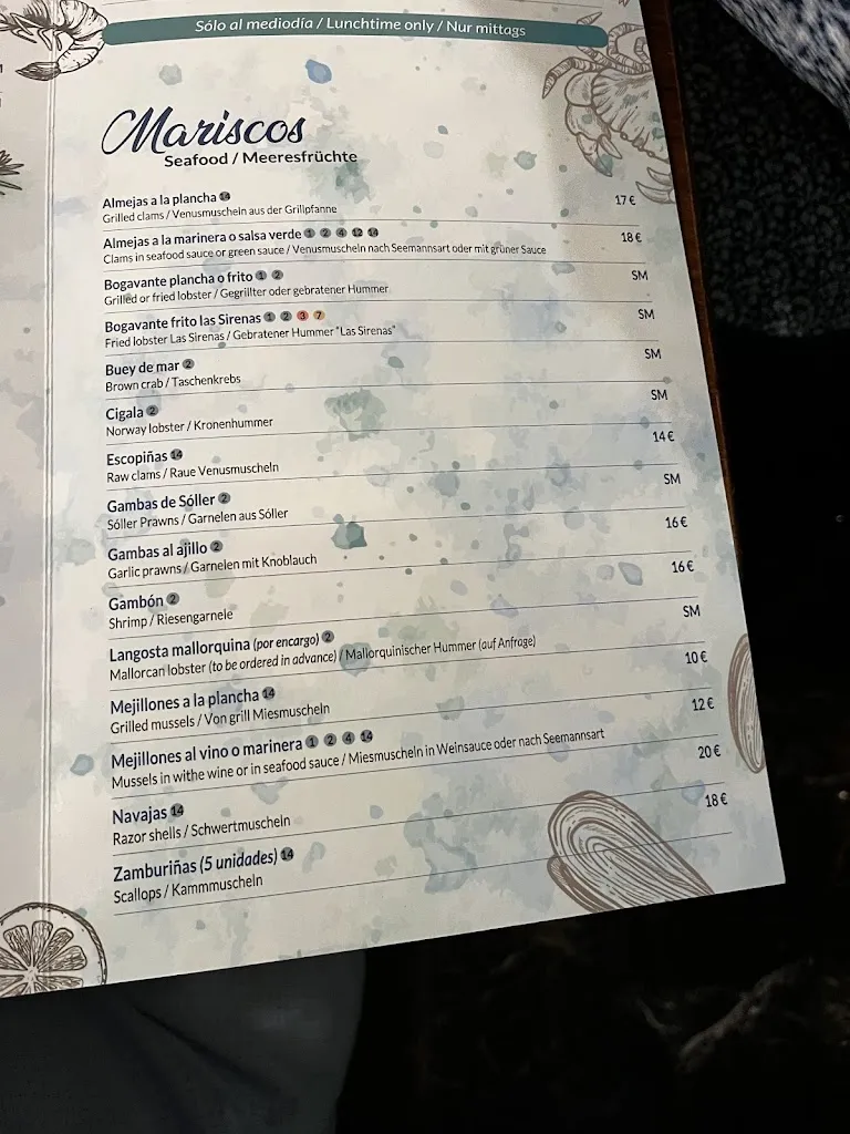 Menu_Restaurante Las Sirenas_Arenal El_image_3