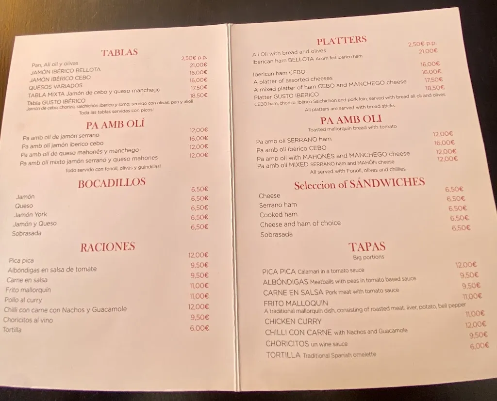 Menu_Gusto Ibérico_Arenal El_image_1