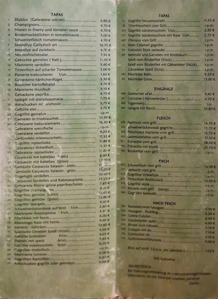 Menu_Bar Andaluz_Arenal El_image_2