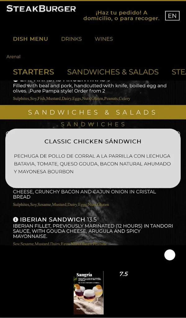 Menu_SteakBurger Arenal I Hamburguesas Madrid_Arenal El_image_1