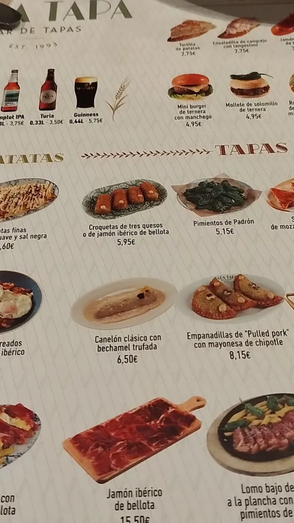 Tapa Tapa Arenal restaurant in Arenal El