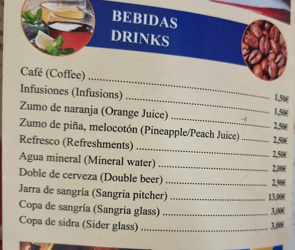 Menu_Paraíso del Jamón_Arenal El_image_2