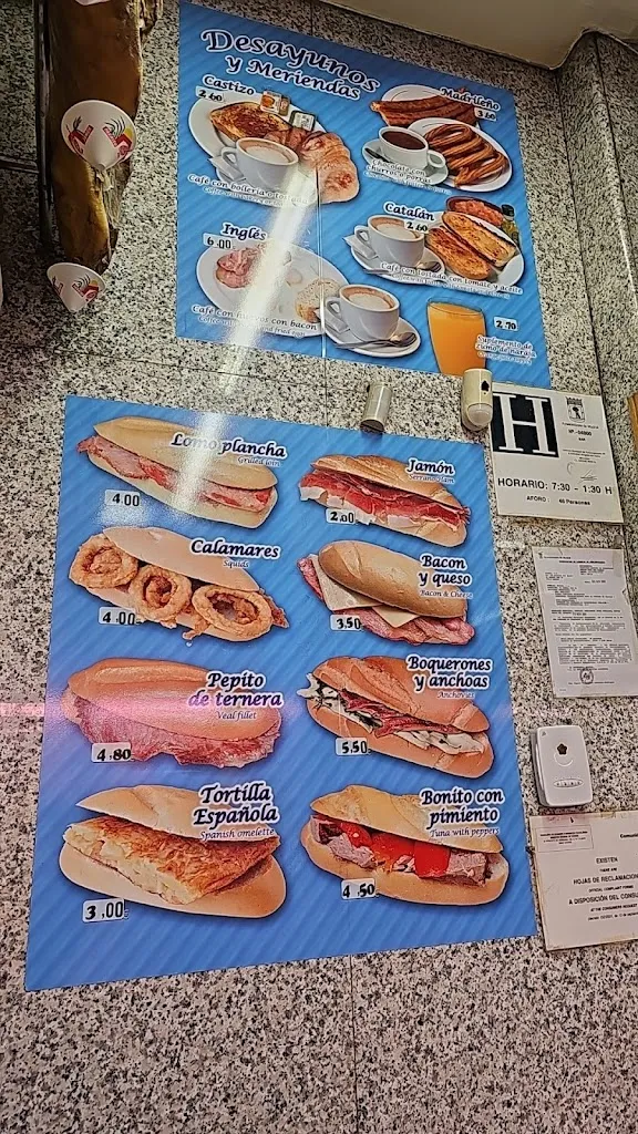 Menu_Paraíso del Jamón_Arenal El_image_4