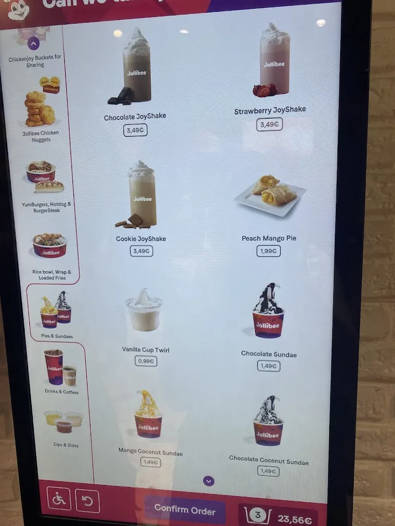 Menu_Jollibee Madrid_Arenal El_image_3
