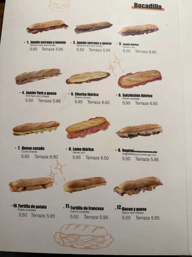 Menu_Bar Restautante El Aguila_Arenal El_image_1